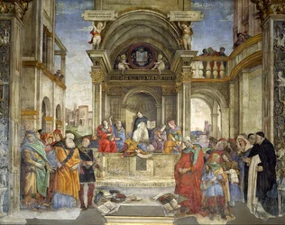 The Dispute of St Thomas, Carafa Chapel, Santa Maria sopra Minerva, Rome, 1488-93